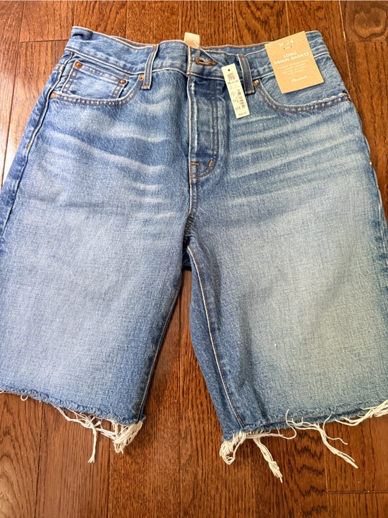 Madewell Pants - Madewell Women’s Long Denim Shorts NWT